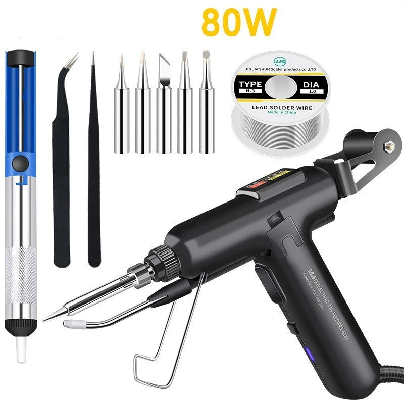 ⚒️ Efficient 80W Soldering Iron Kit – 12 Pieces