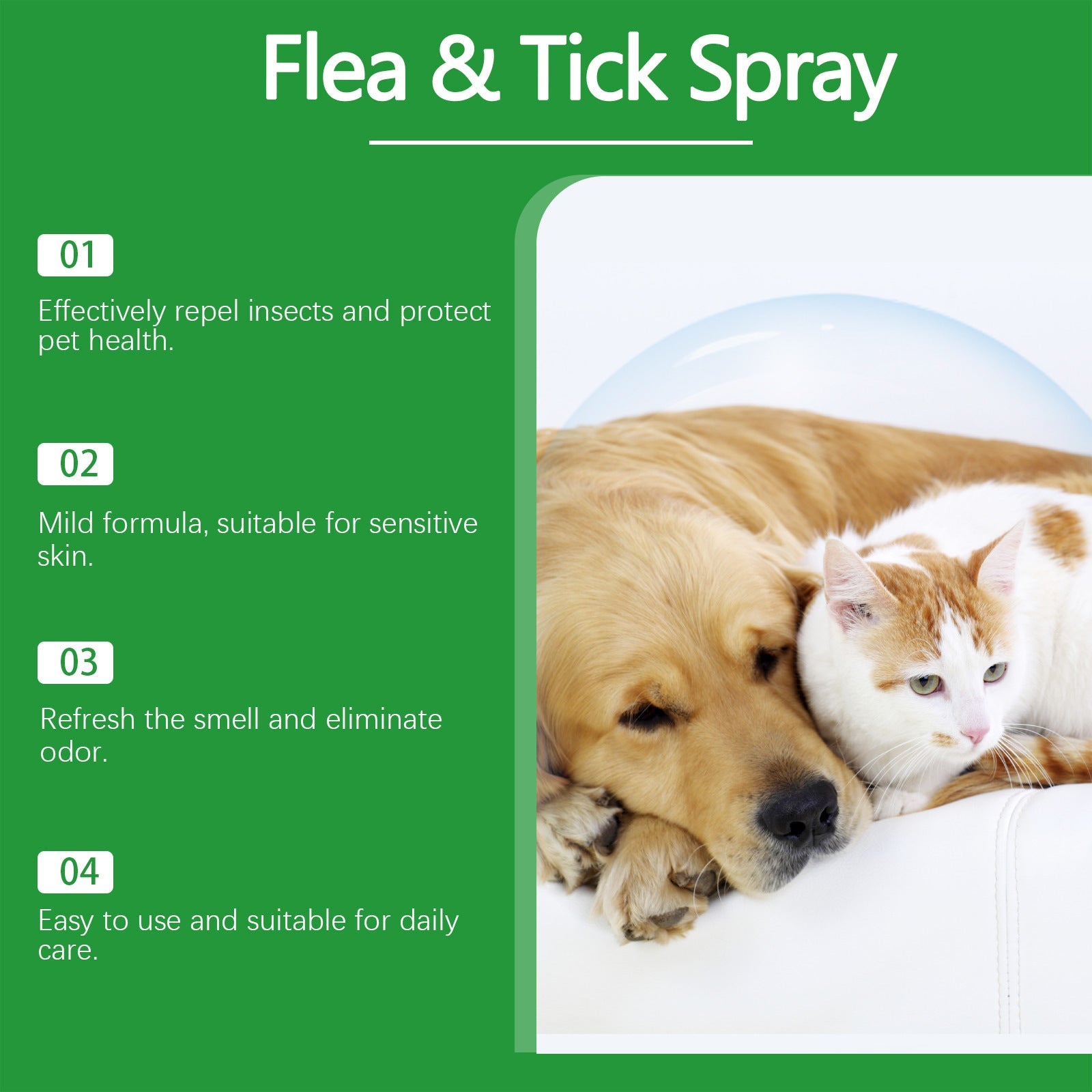 Natural Flea and Tick Protection Spray 🐱🐶