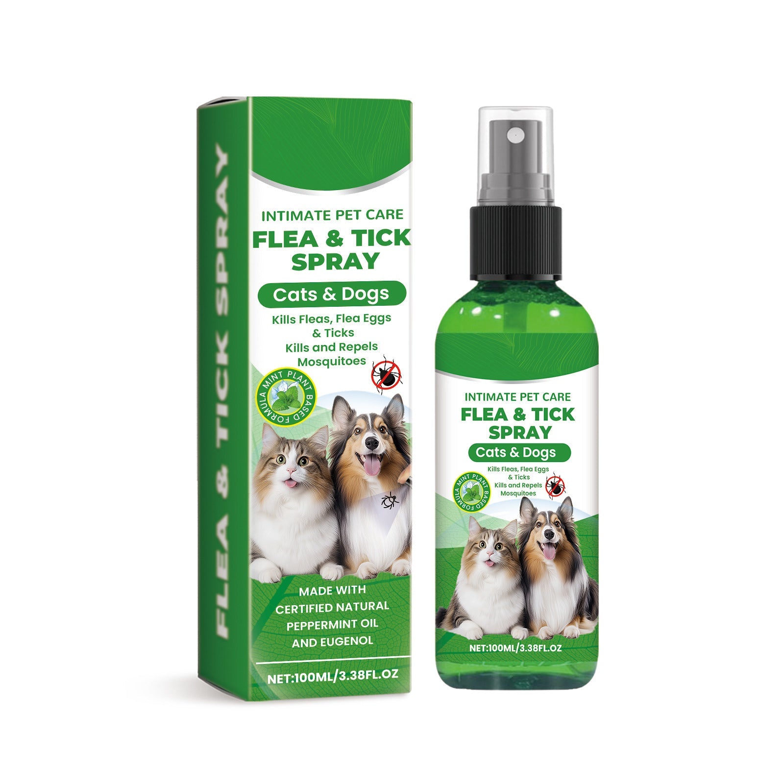 Natural Flea and Tick Protection Spray 🐱🐶