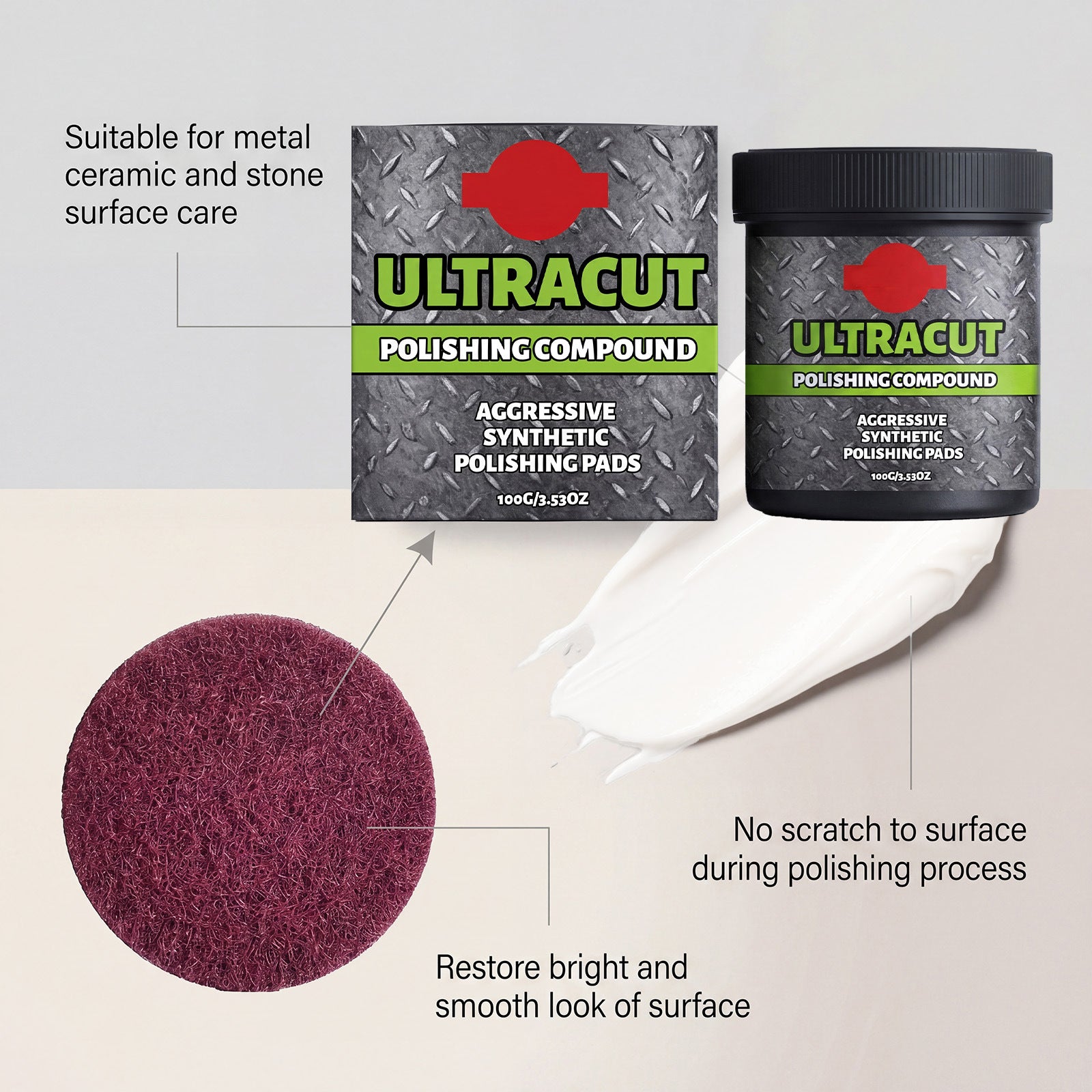 Furniture Polish Paste – Gentle cleaning, furniture restoration and shine for daily care (Suitable for multiple materials)