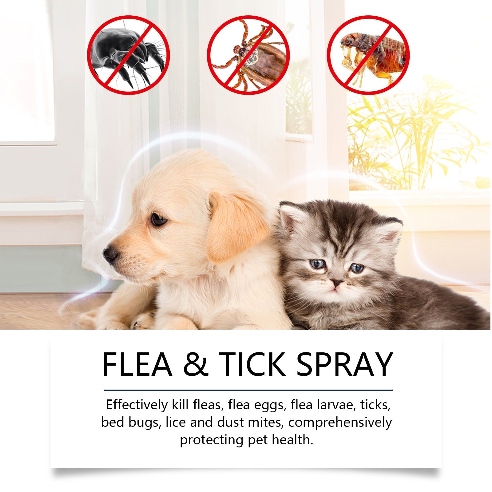 Natural Flea and Tick Protection Spray 🐱🐶
