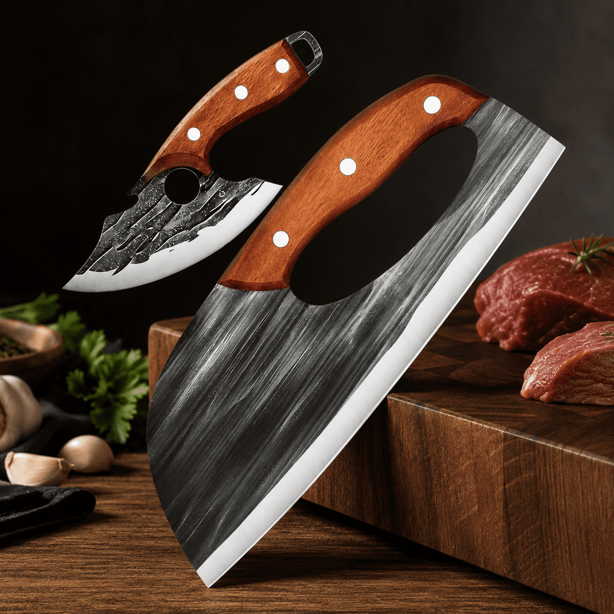 πͺ Premium Meat Knife Set (Set of 2) β Ultimate Sharpness for BBQ, Grilling, and Cooking