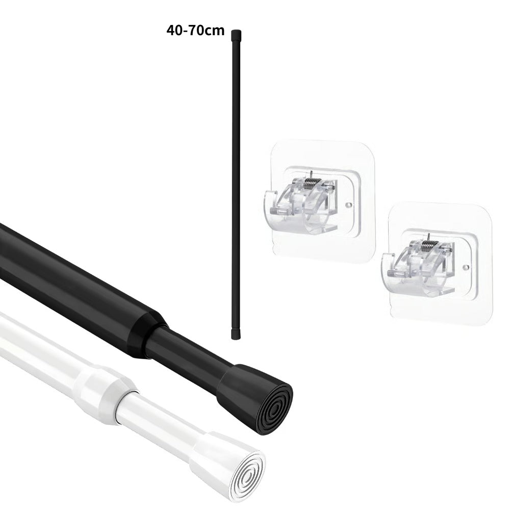 Nail-Free Adjustable Curtain Rod Brackets (Set of 2)