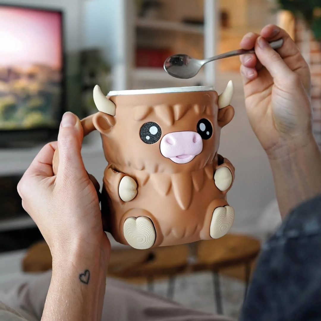 Anti-Drip Ice Cream Holder (Cow Design)