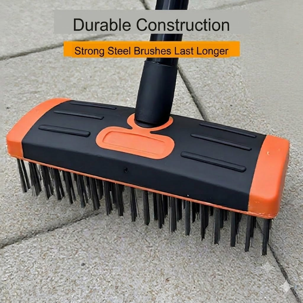 🧹Grout Brush Set for Tiles – 3-in-1 Garden Tool for Patio and Driveway