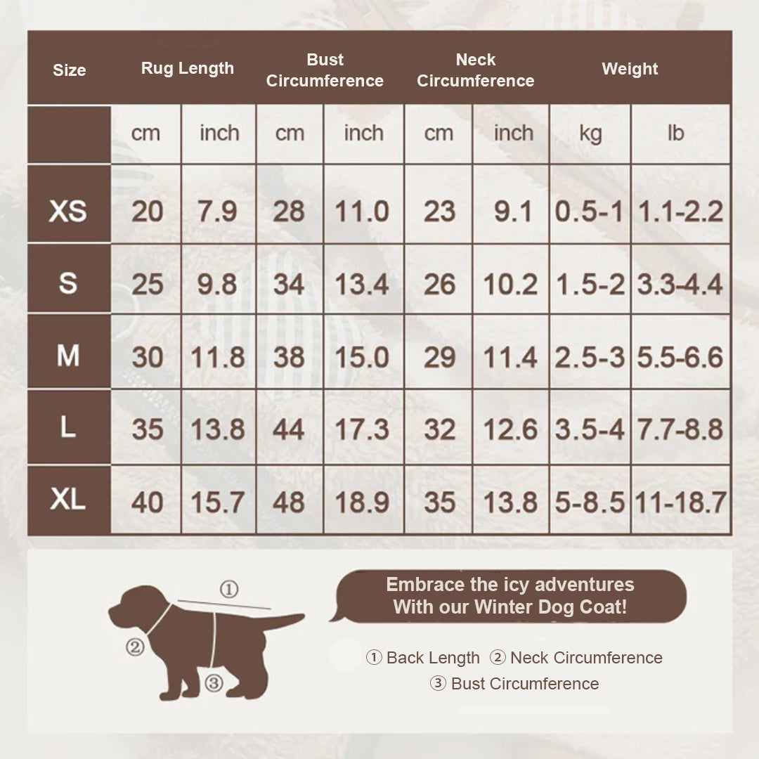 Warm Winter Dog Jacket