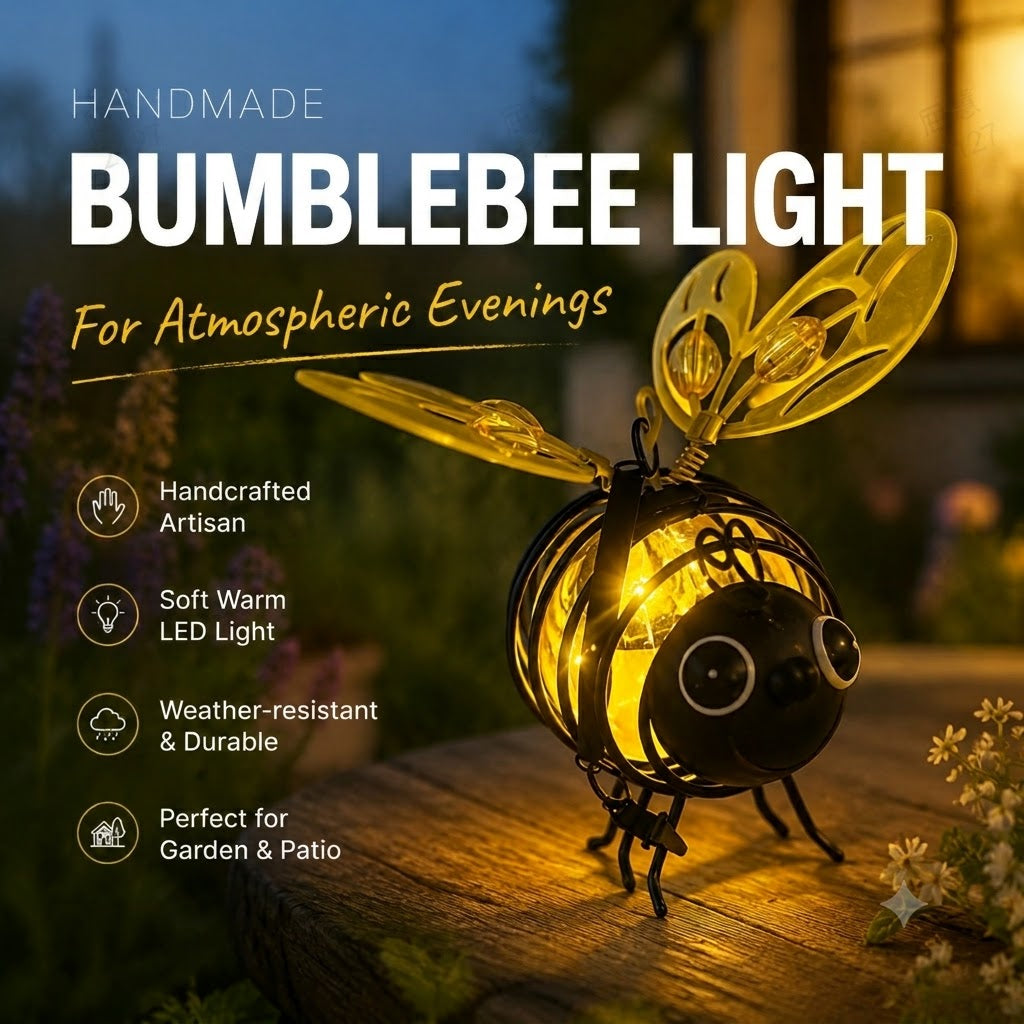 Solar Hanging Light with Bees