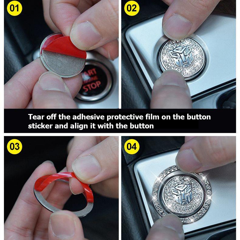 Glittering Decorative Ring for Car Start Button