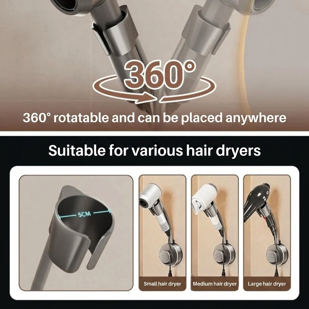 Hands-Free Hair Dryer Holder