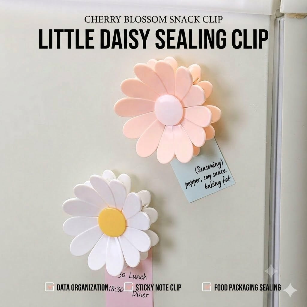 πΌ Flower-Shaped Sealing Clips β For Snack and Food Storage (4 Pieces)