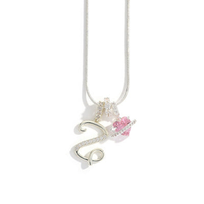 Elegant necklace with a heart pendant