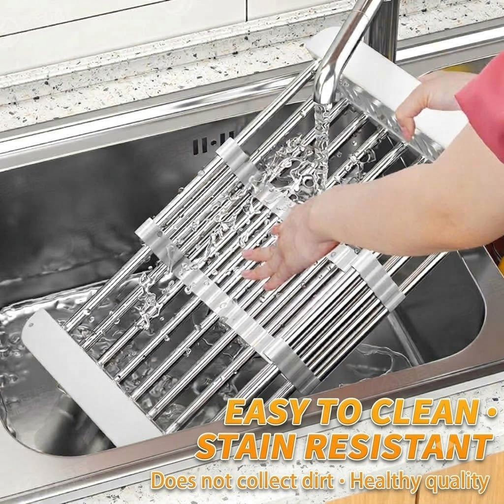 Adjustable Over-the-Sink Dish Drying Rack