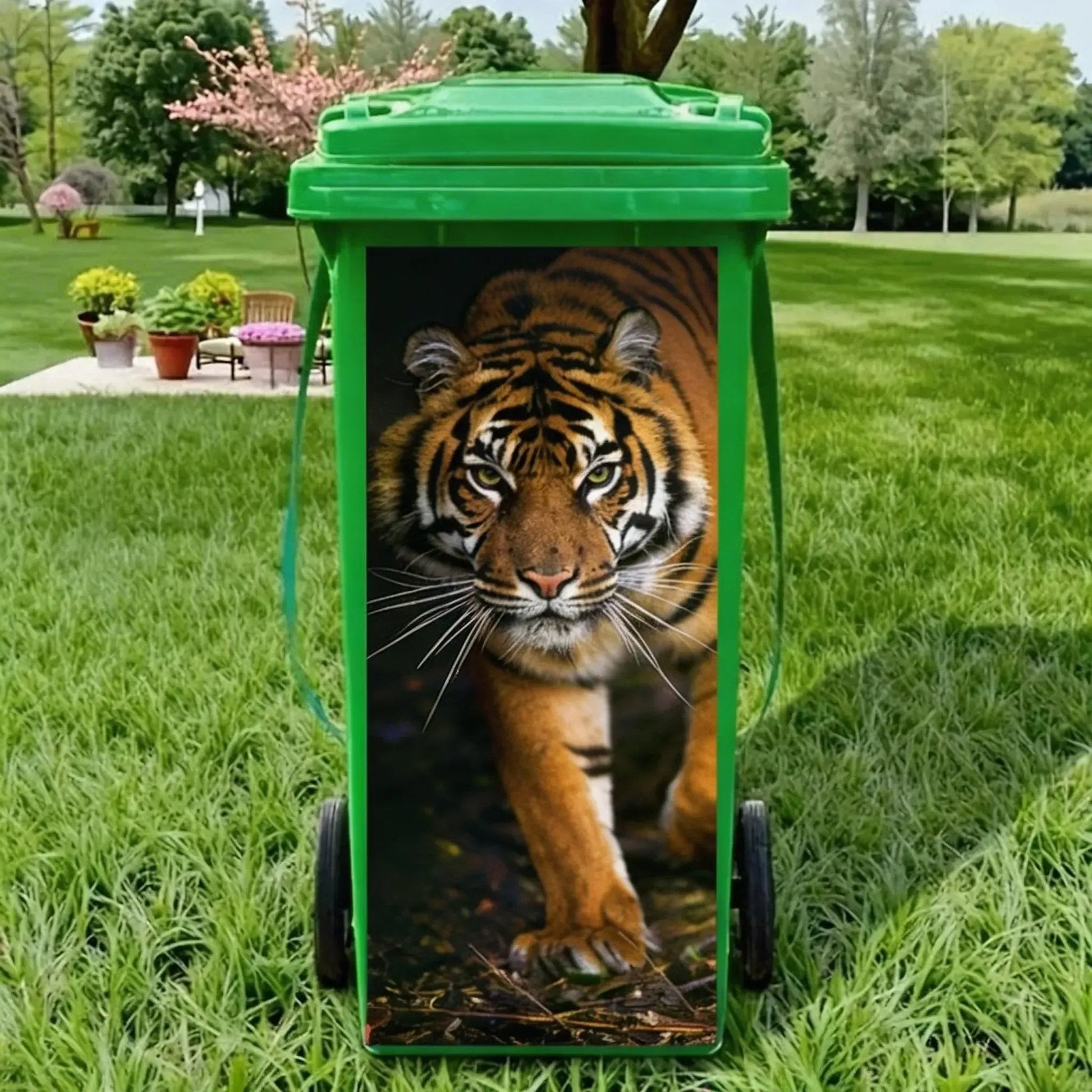 Creative Trash Can Stickers β Colorful Cartoon Motifs