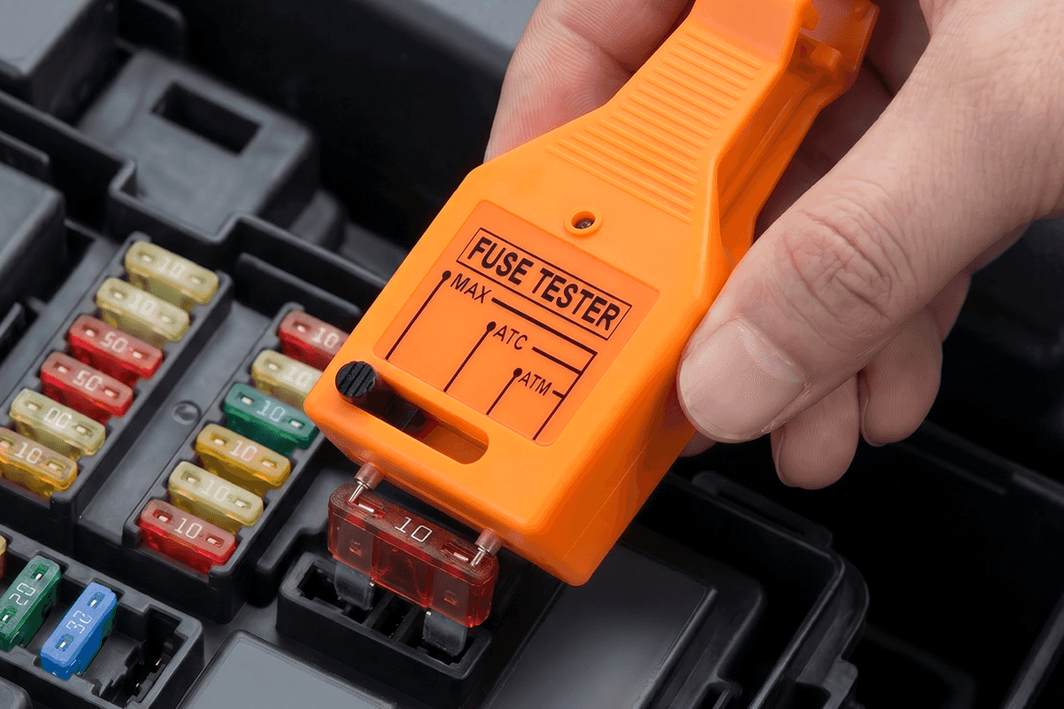2-in-1 Car Fuse Tester and Puller – Quick Check and Easy Replacement