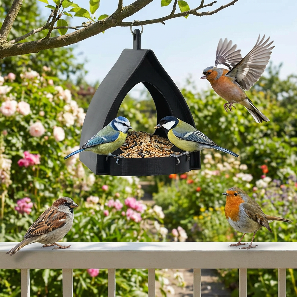 Hanging Bird Feeder – Large Capacity, Ideal for Garden and Balcony