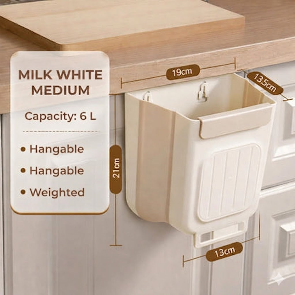 Space-Saving Collapsible Trash Can