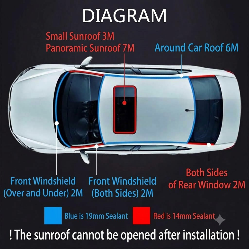 Cut-to-Fit Rubber Weatherstrip Seal for Cars