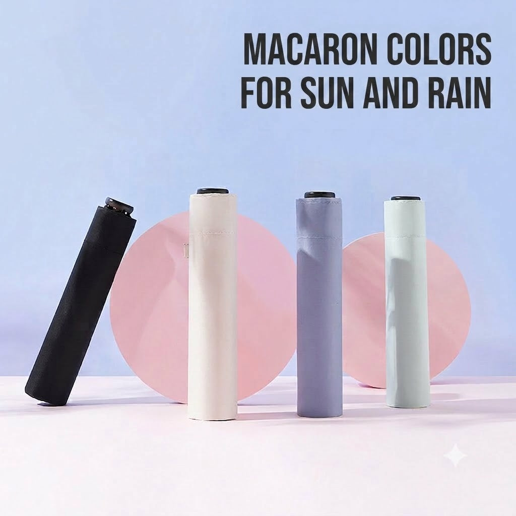 Ultra-light Carbon Umbrella – UV Protection (Black Coating) for Sun and Rain ☂️