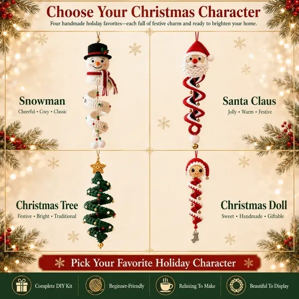 Start crocheting your spiral snowman now!
