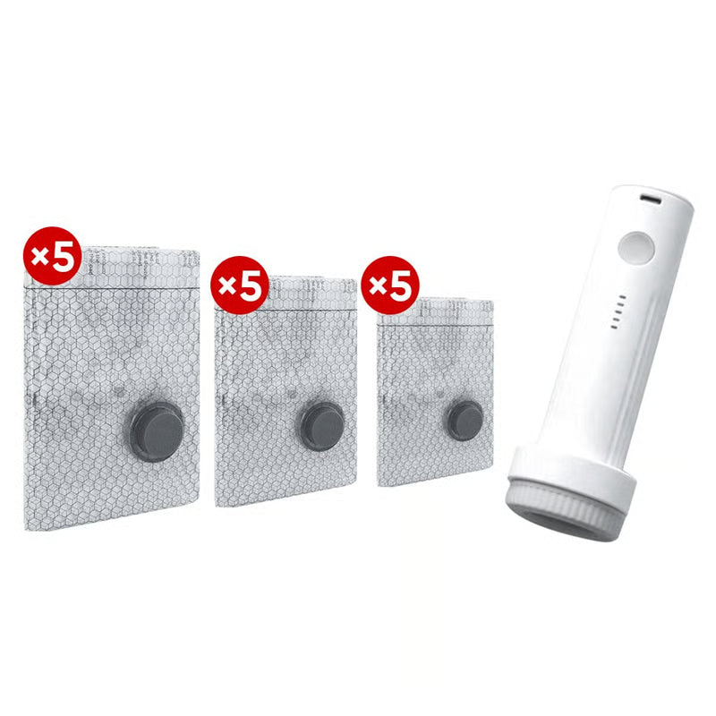 Wireless Travel Vacuum Bag Set – Compression Bags with Electric Pump