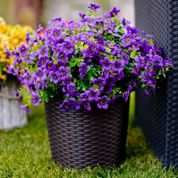 UV-Resistant Artificial Flower - 4 Pieces