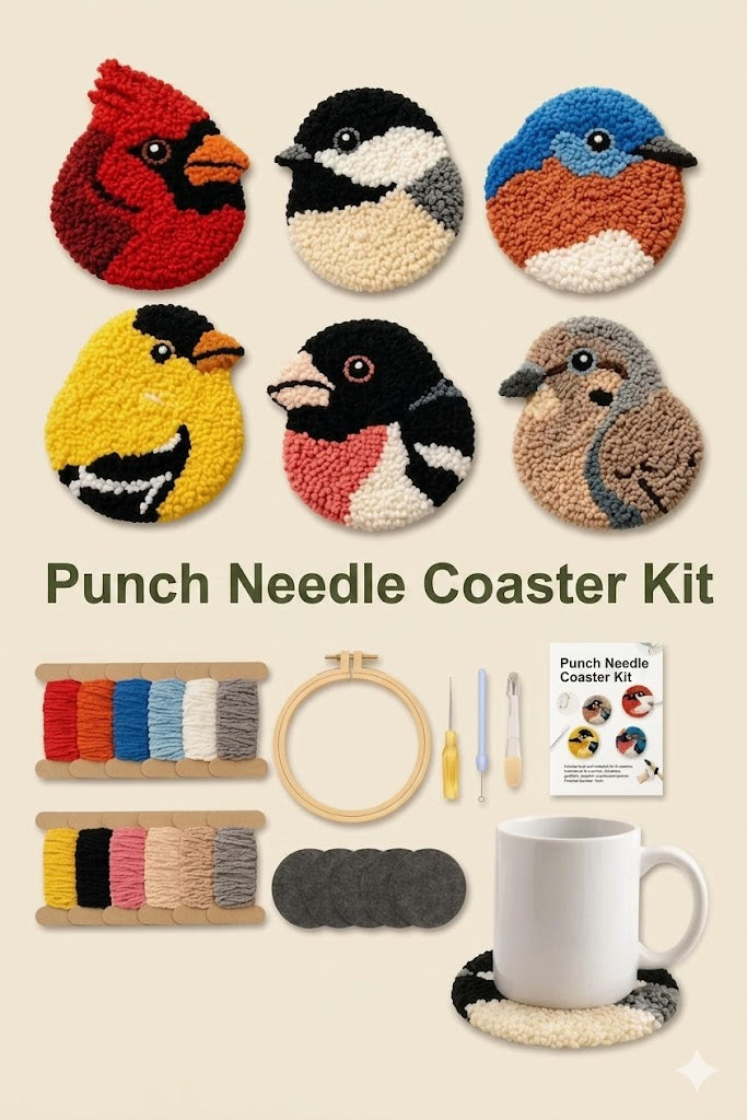 DIY Bird Coaster Knitting Kit