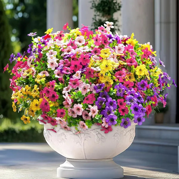 UV-Resistant Artificial Flower - 4 Pieces