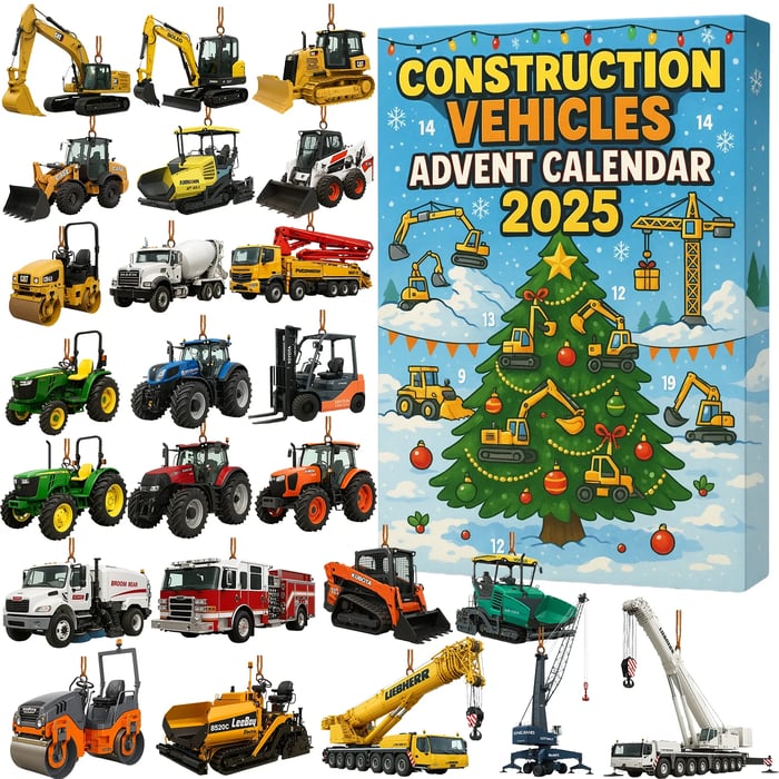 Construction Vehicle Advent Calendar 2025