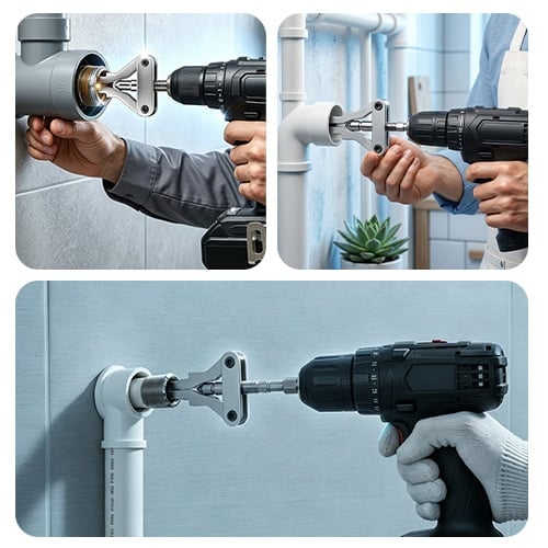 Universal Damaged Pipe Extractor – Heavy-Duty Broken Screw & Pipe Tap Extractor for Water Pipes and Threads