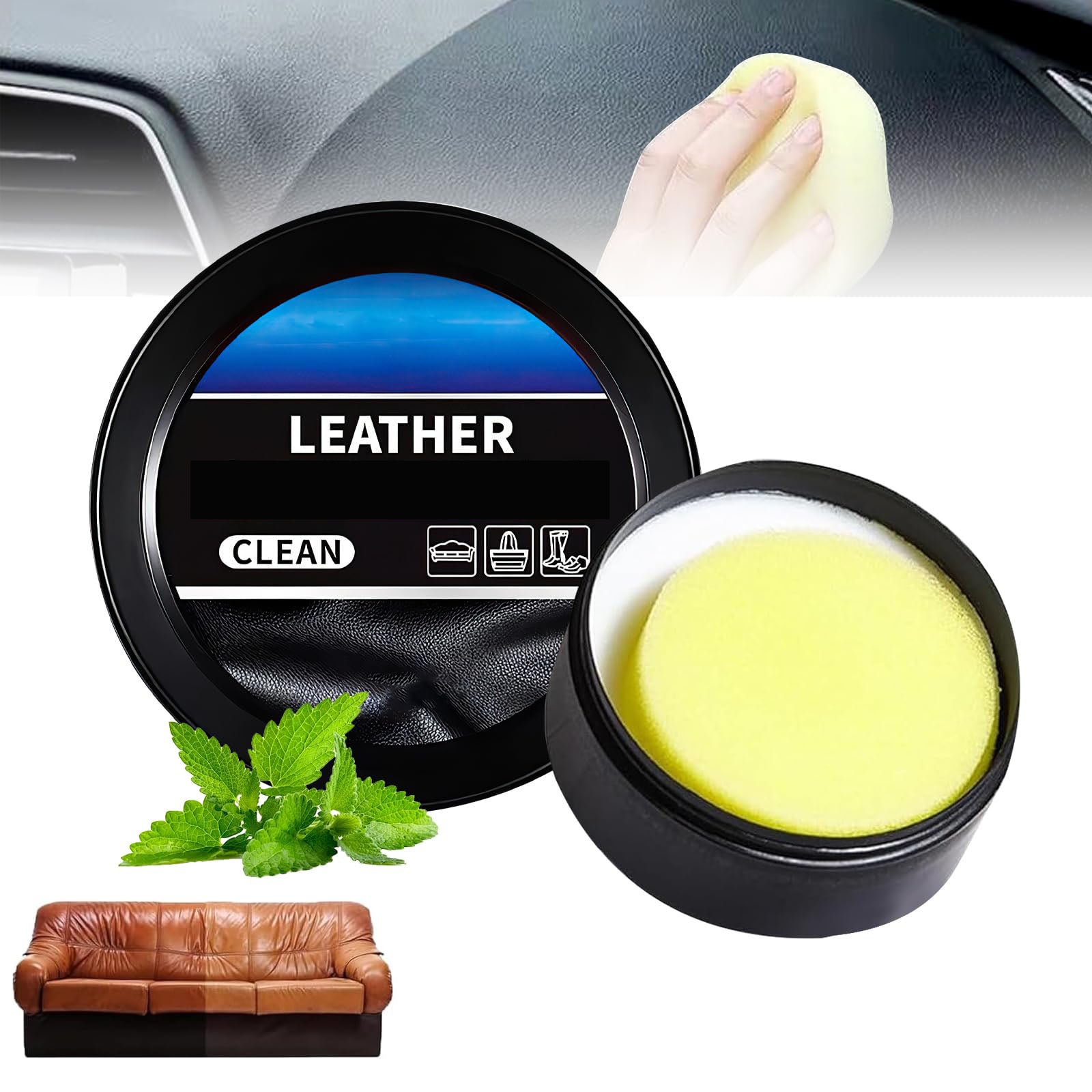 Premium Leather Balm - 3-in-1 Cleaner, Conditioner & Protector