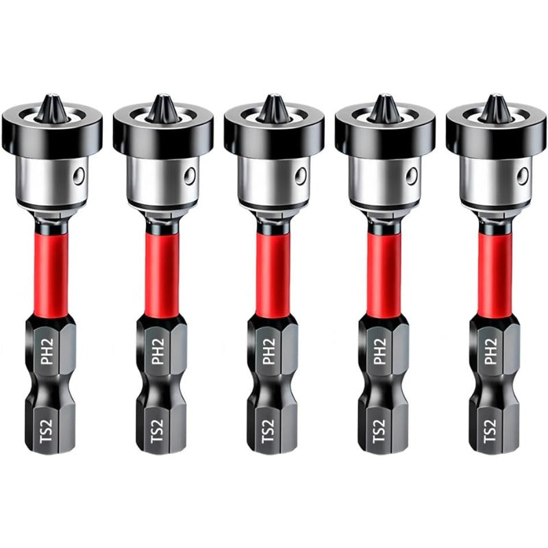 Magnetic S2 Steel Screwdriver Bits with Depth Stop