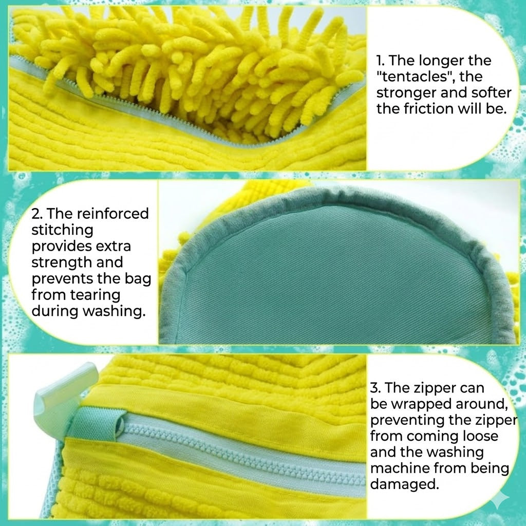 Microfiber Wash Bag for Shoes – Soft & Effective – Optimal Protection for Shoes and Washing Machine