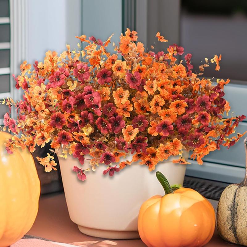 Artificial Flowers for Garden Decoration – Set of 8 Pieces for Outdoors