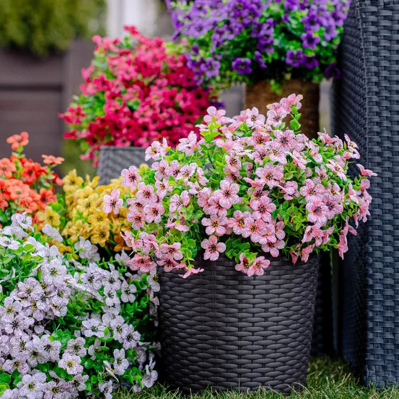 UV-Resistant Artificial Flower - 4 Pieces
