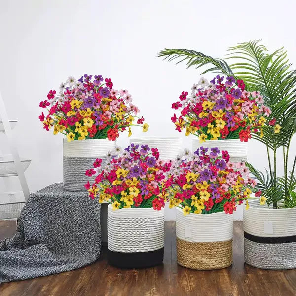 UV-Resistant Artificial Flower - 4 Pieces