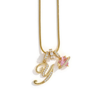 Elegant necklace with a heart pendant