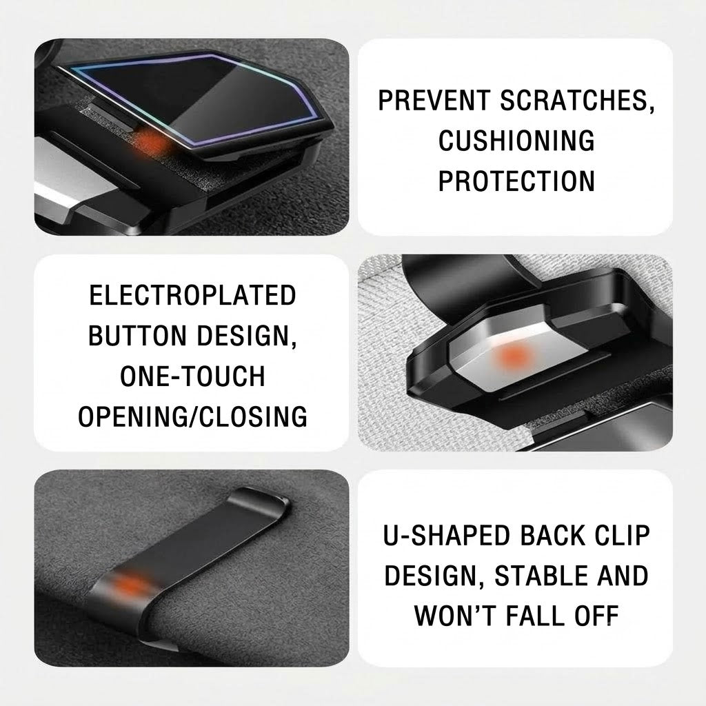 Magnetic Sunglasses Holder for Car Sun Visor