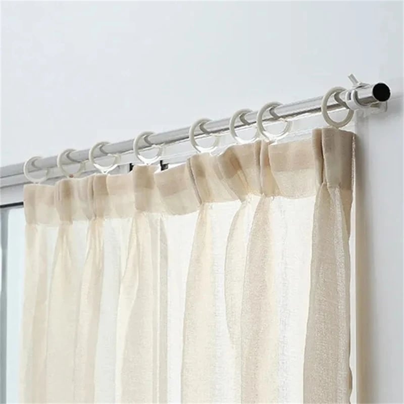 Nail-Free Adjustable Curtain Rod Brackets (Set of 2)