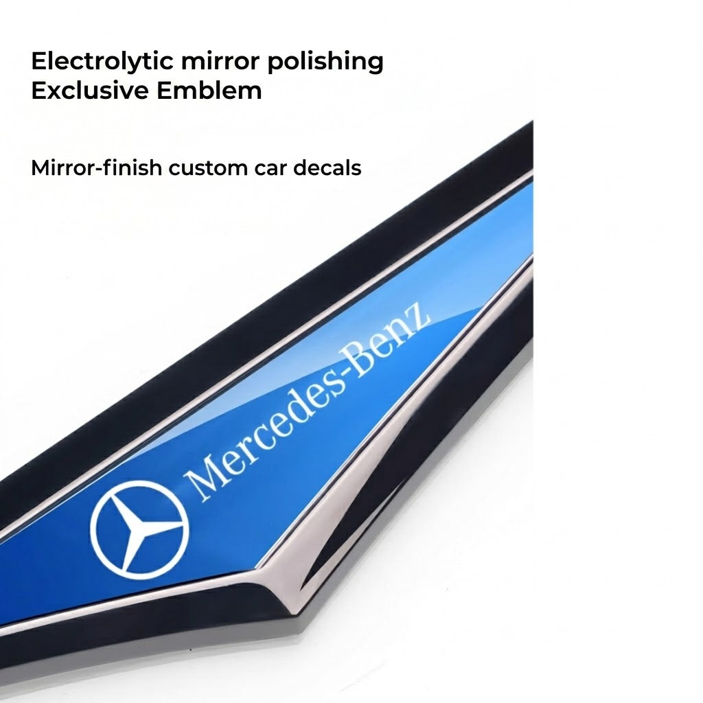 Universal Car Emblem – Weatherproof Car Logo – Self-Adhesive Badge for Car Body