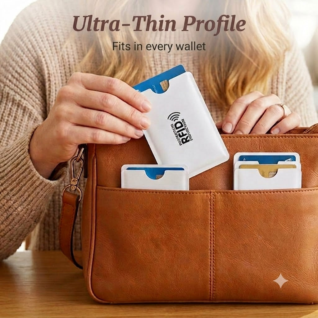 RFID Blocking Credit Card Sleeves / Anti-Skimming Credit Card Holders