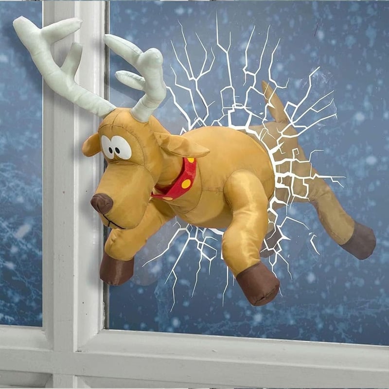 Funny “Oops!” Santa & Reindeer Decoration