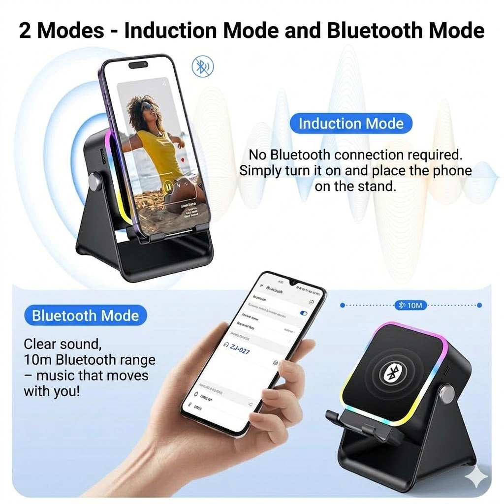 Wireless Induction Speaker & Phone Holder