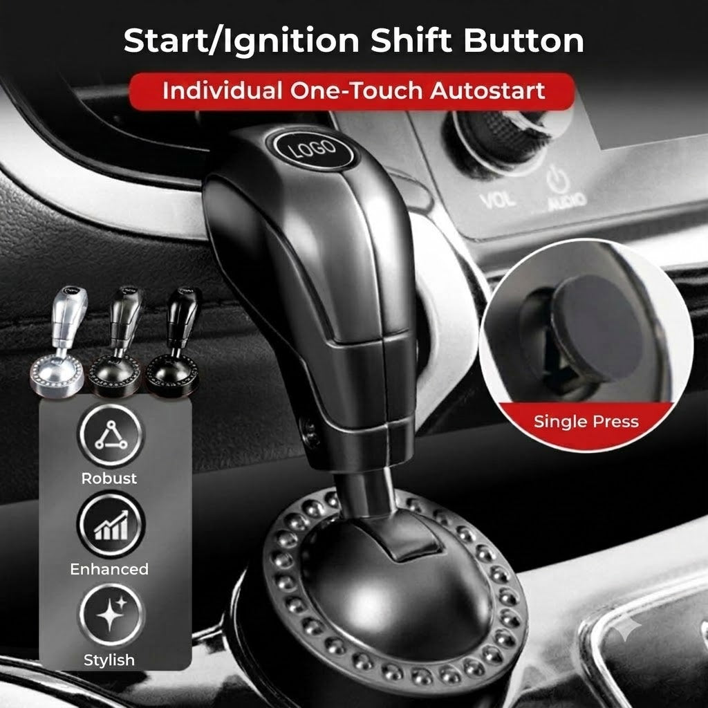 🚗 Car Push-to-Start Rocker Lever – Decorative Start/Stop Button Cover 🕹️