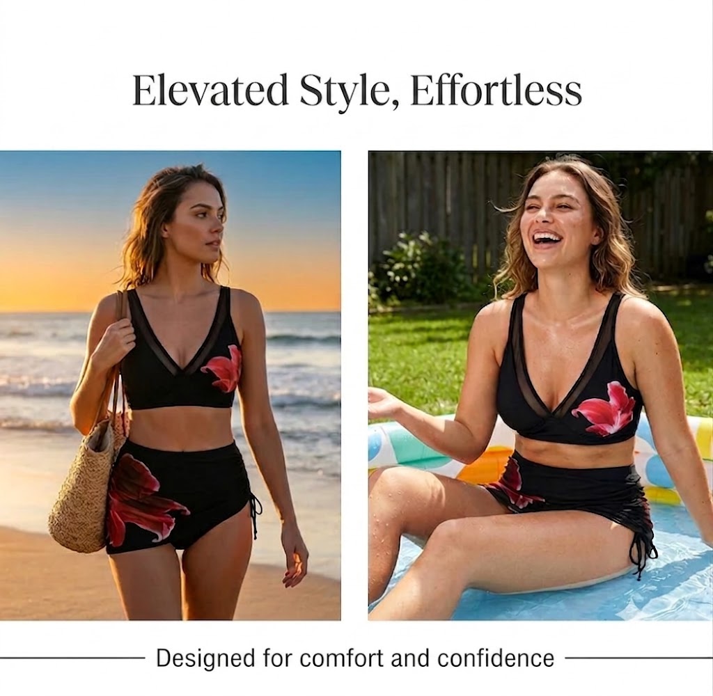ππ Wrap Bikini with Fish-Shaped Design β With Drawstring, True Summer Style