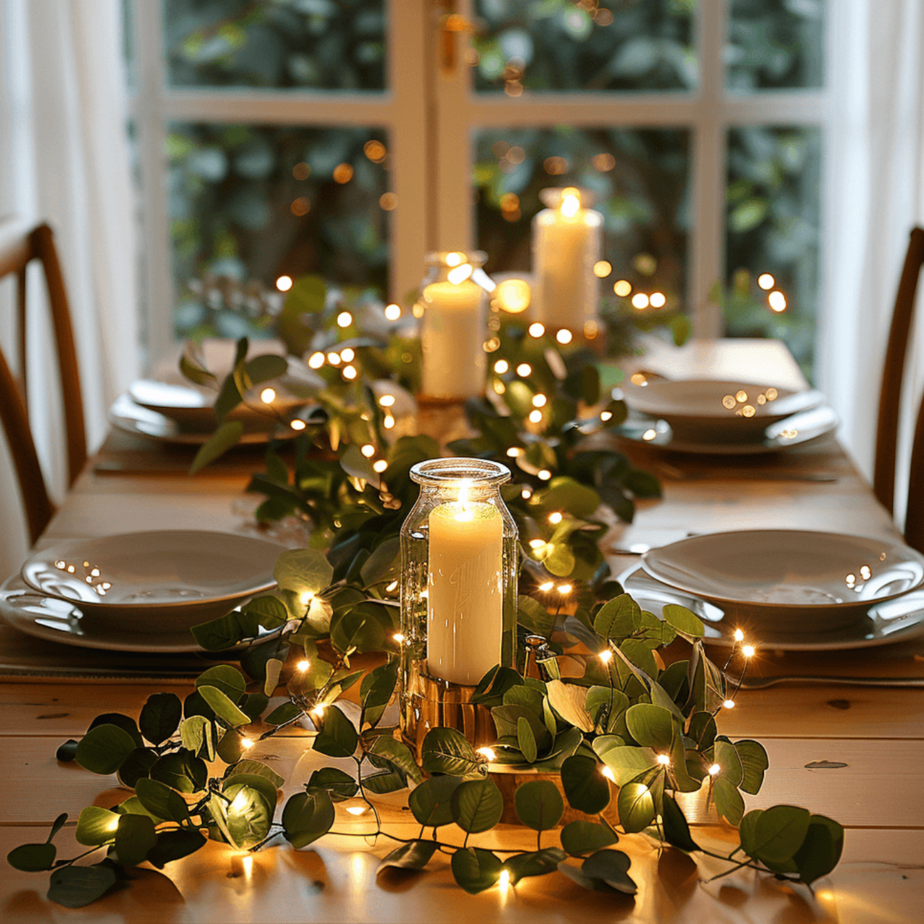 Atmospheric Olive Branch String Lights (Wireless)