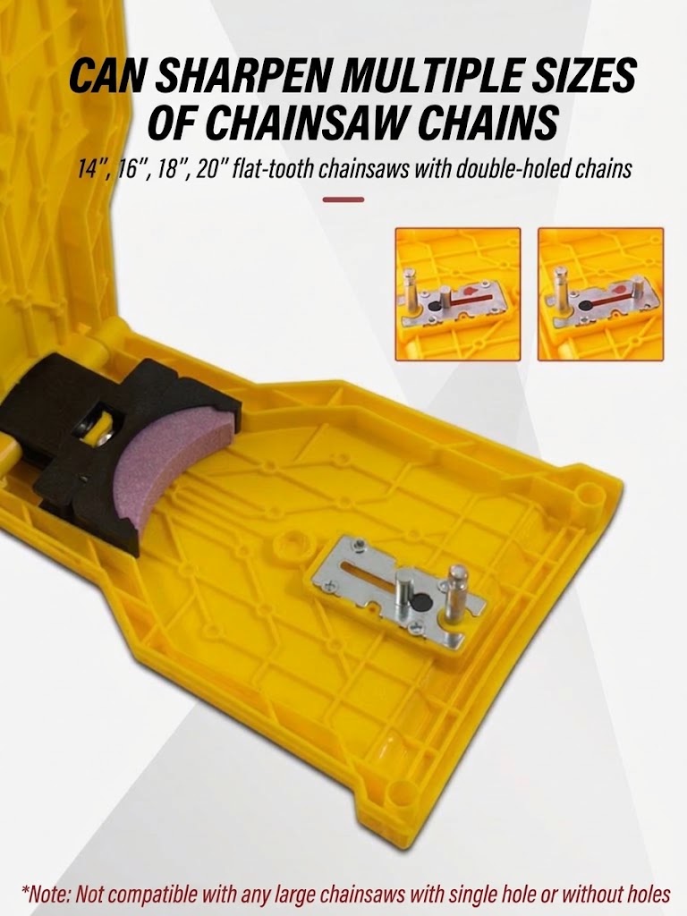 Compact chainsaw sharpener