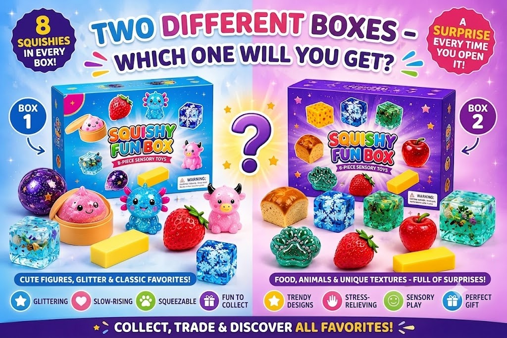 Funny & Cute Squishy Box – The Popular Bestseller in the Magic Mystery Box!