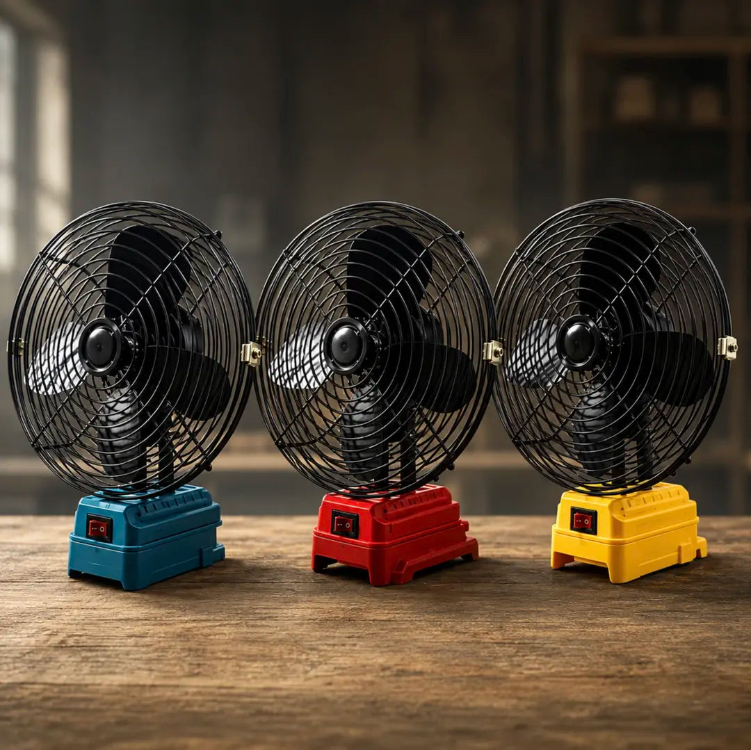 Portable Fan Powered by Power Tool Battery