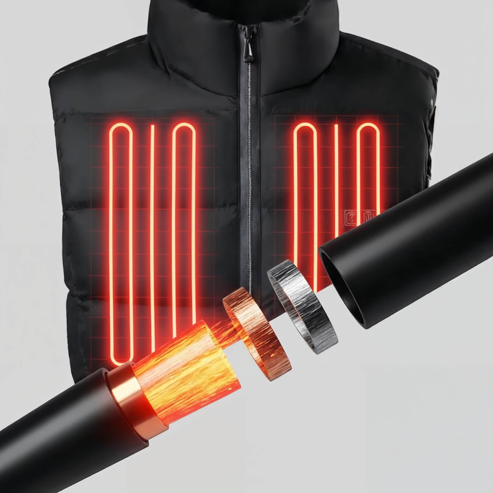 Rechargeable Heated Vest (with USB)