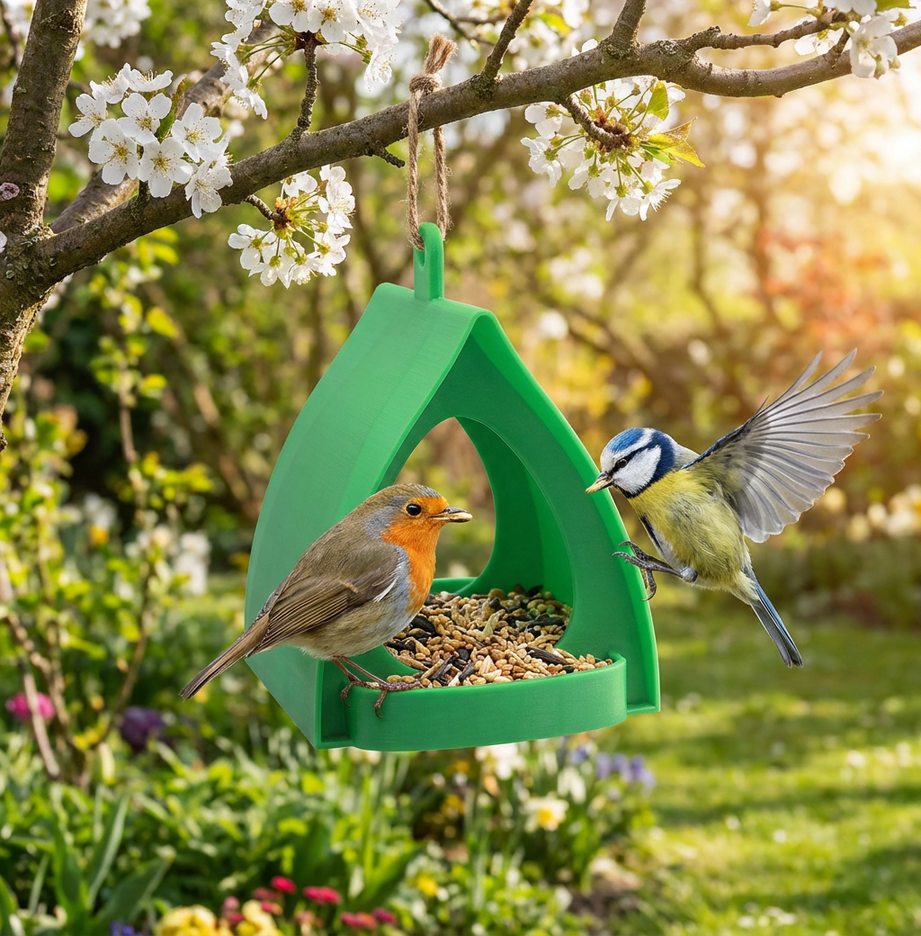 Hanging Bird Feeder – Large Capacity, Ideal for Garden and Balcony